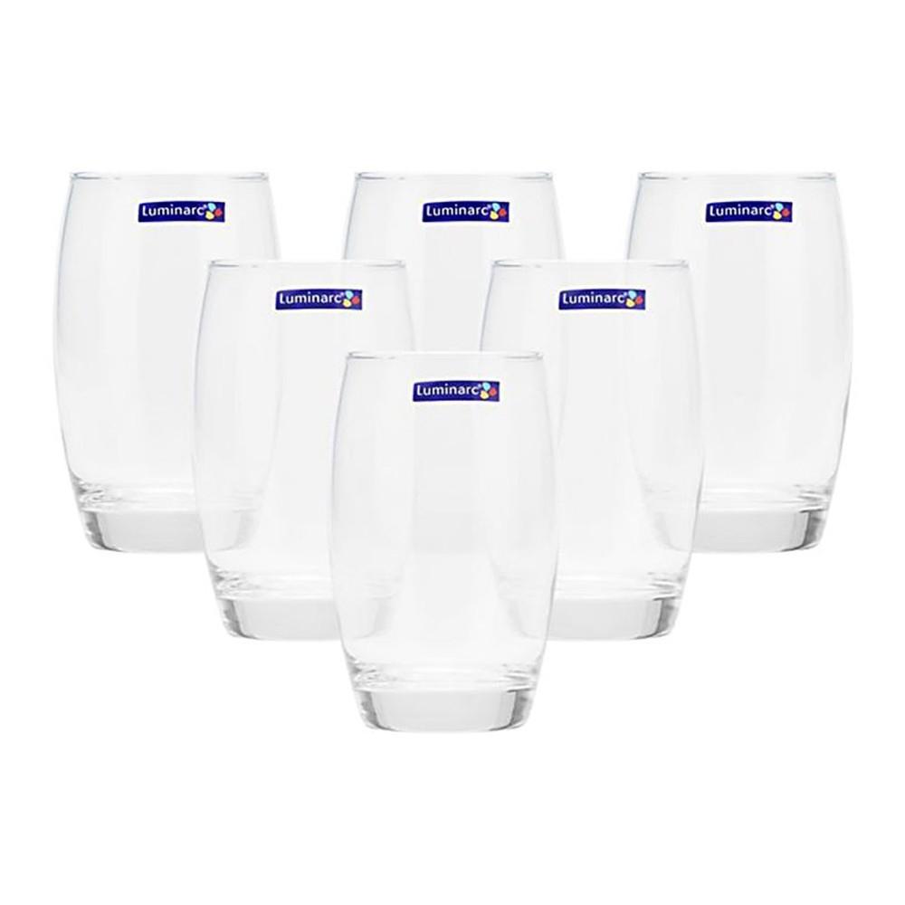 Bộ 10 ly thủy tinh LUMINARC 350ml, ly bầu, ly uống nước luminarc