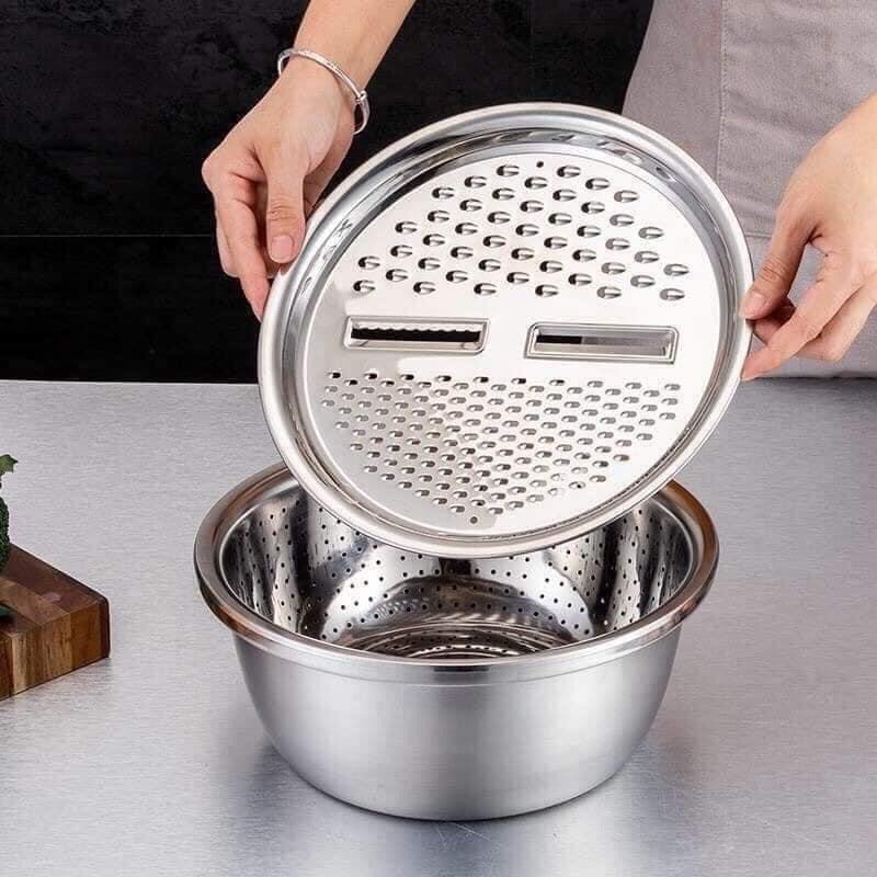 Rổ nạo rau củ đa năng inox
