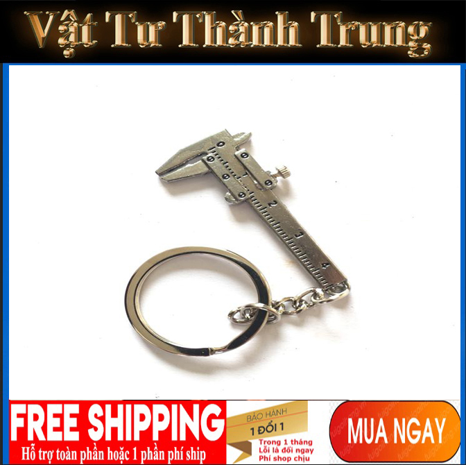 Móc khóa thước kẹp mini 30mm , thước kẹp