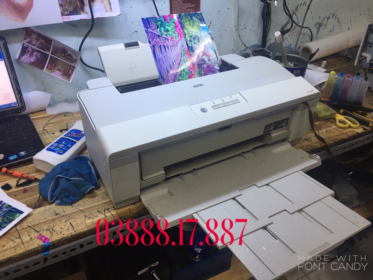 [HCM]Máy in Epson px1004 - Máy in màu A3 gắn mực nước