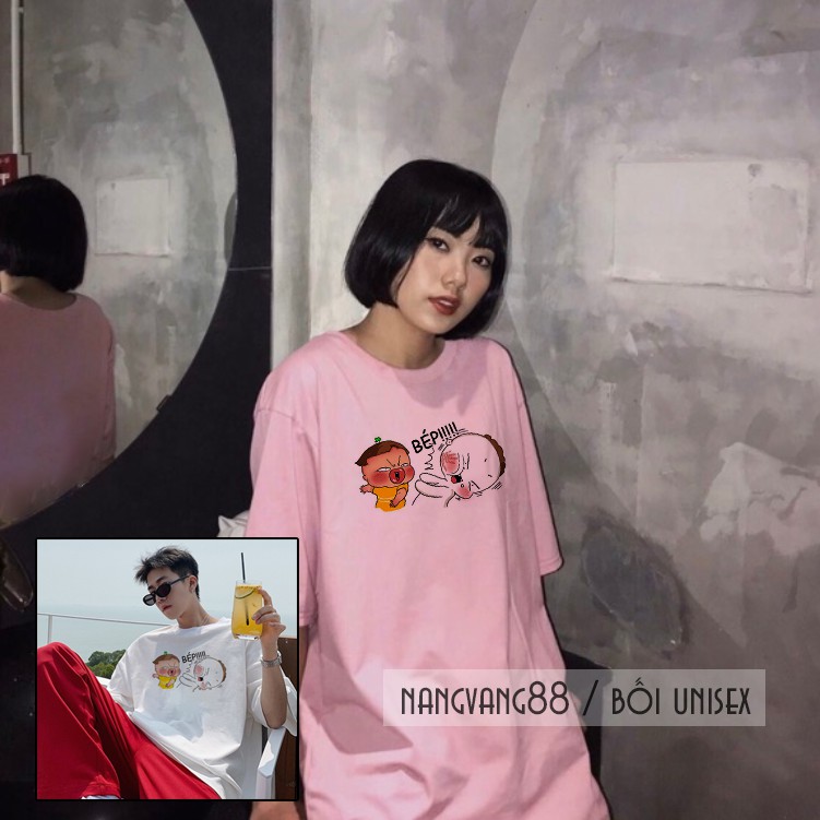 Áo thun unisex nam nữ tay lỡ đẹp