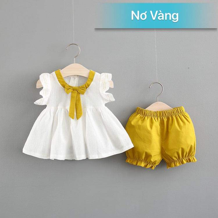 Bộ đồ dành cho bé gái chất cotton 100% siêu xinh