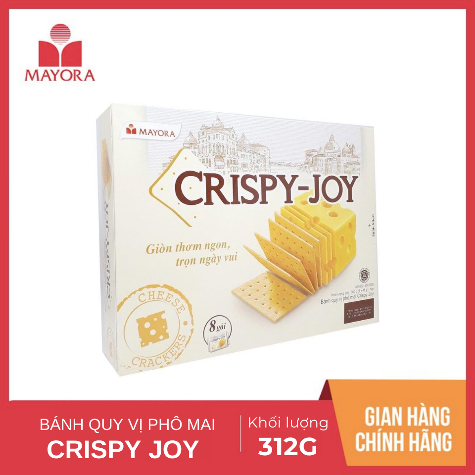 Bánh quy vị phô mai crispy joy 312g