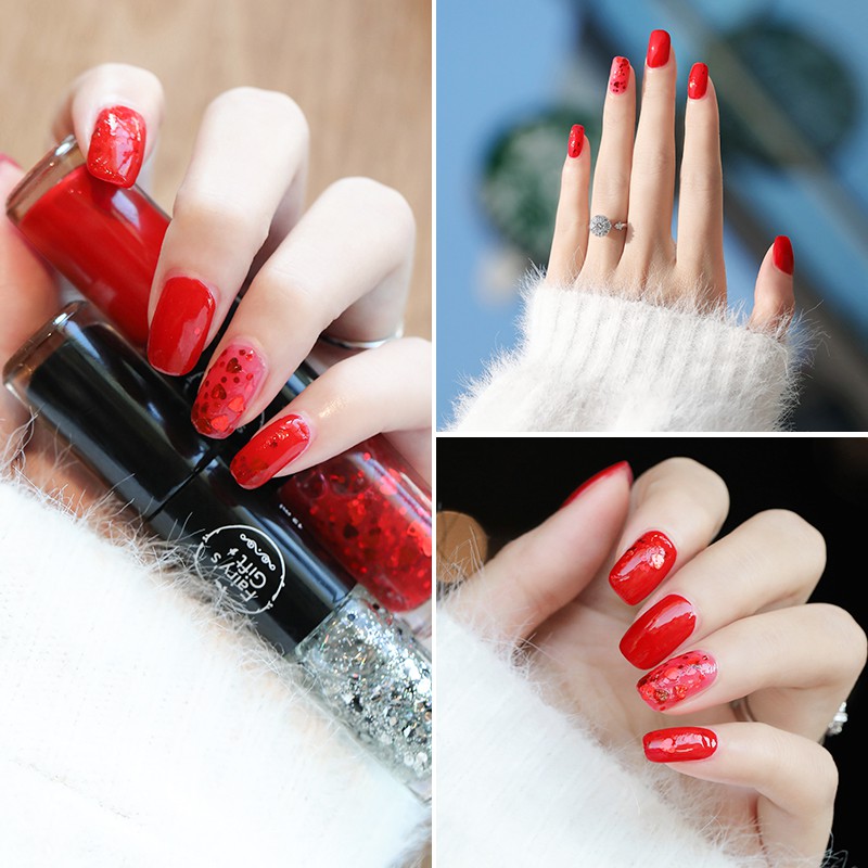 shein style TikTok style Sơn Móng Tay Fairy's Gift Thiết Kế Hai Đầu Gồm 40 Màu Tùy Chọn 12ml