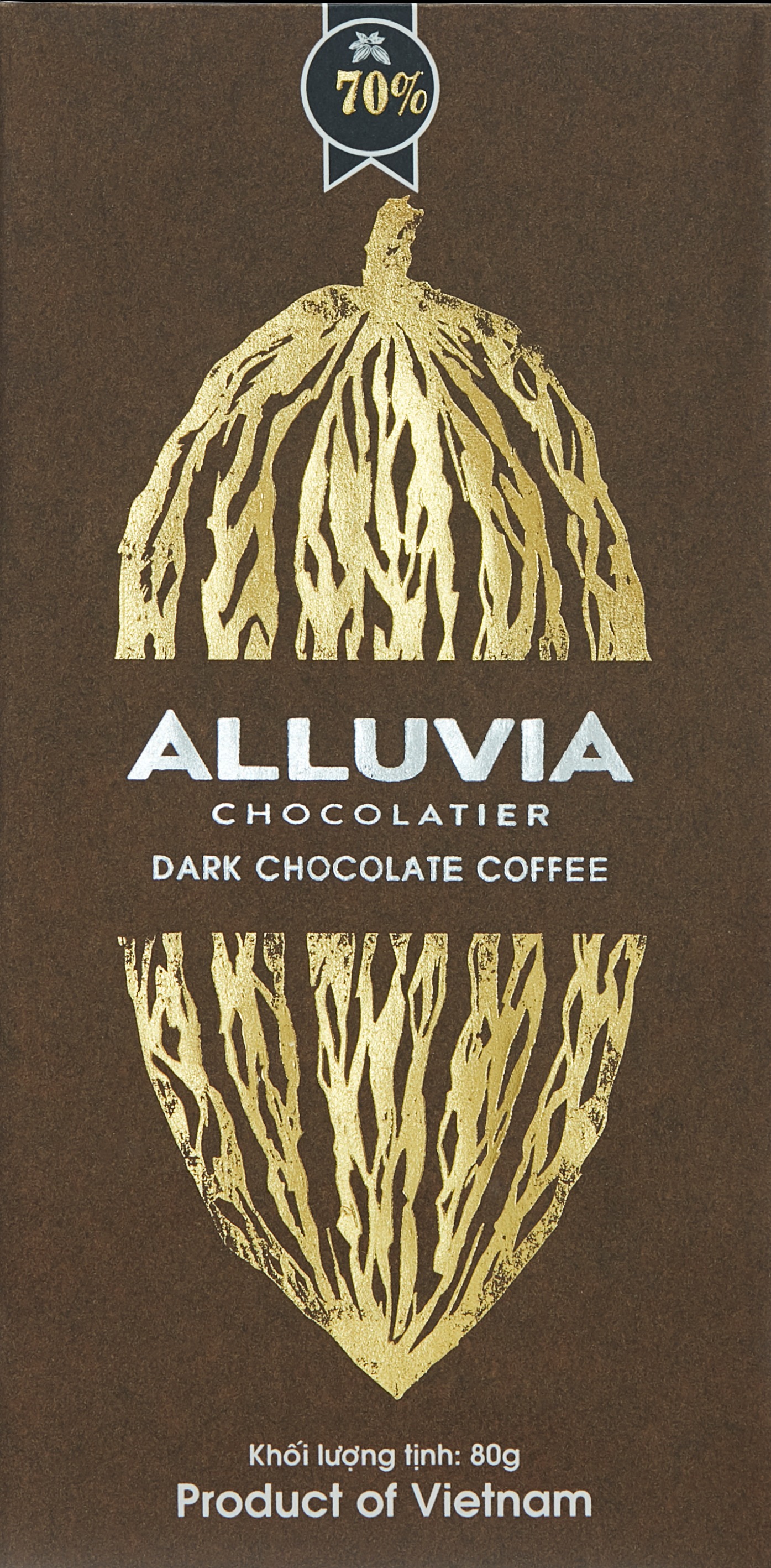 Sô cô la đen Alluvia vị cà phê 80g