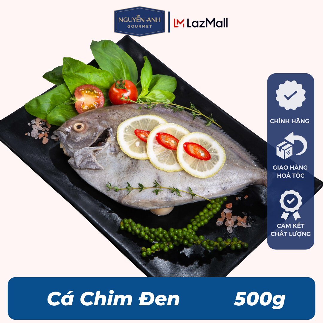 Cá chim đen nguyên con 500gr Nguyên Anh đặc sản Phú Quốc hải sản tươi sống như cá, tôm tươi, mực tươi Hải Sản NguyênAnh.