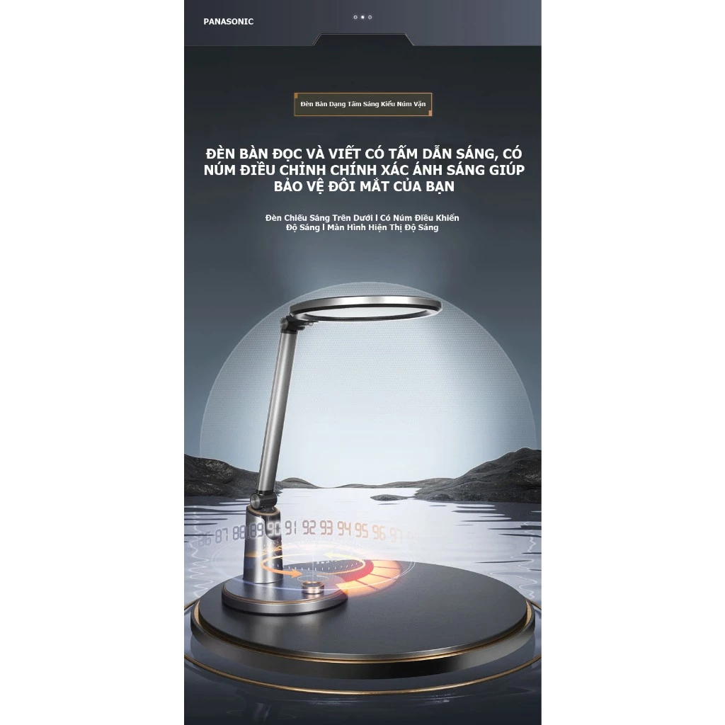 Panasonic Hhlt0667 Table Lamp Protects Eyes, Prevents Nearsightedness - Genuine Product