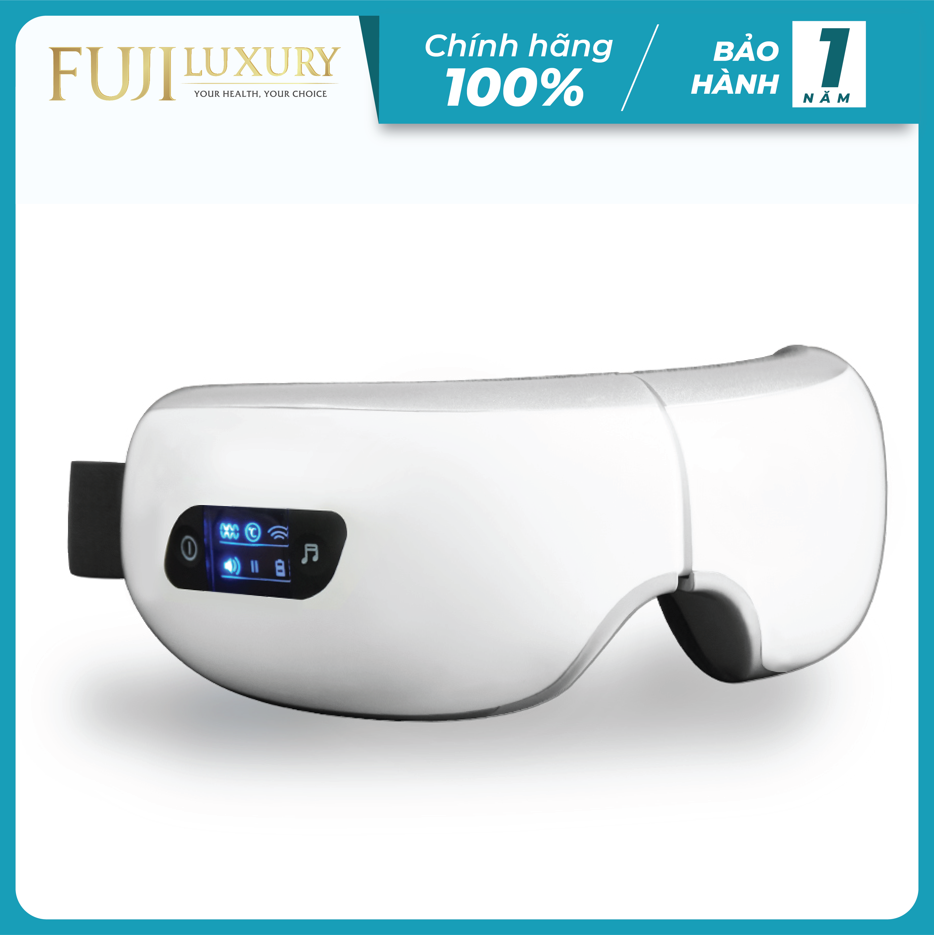 Máy Massage Mắt Đa Năng Fuji Luxury FJ-S650 - Giảm mỏi mắt, quầng thâm, giảm đau đầu, cải thiện thị lực