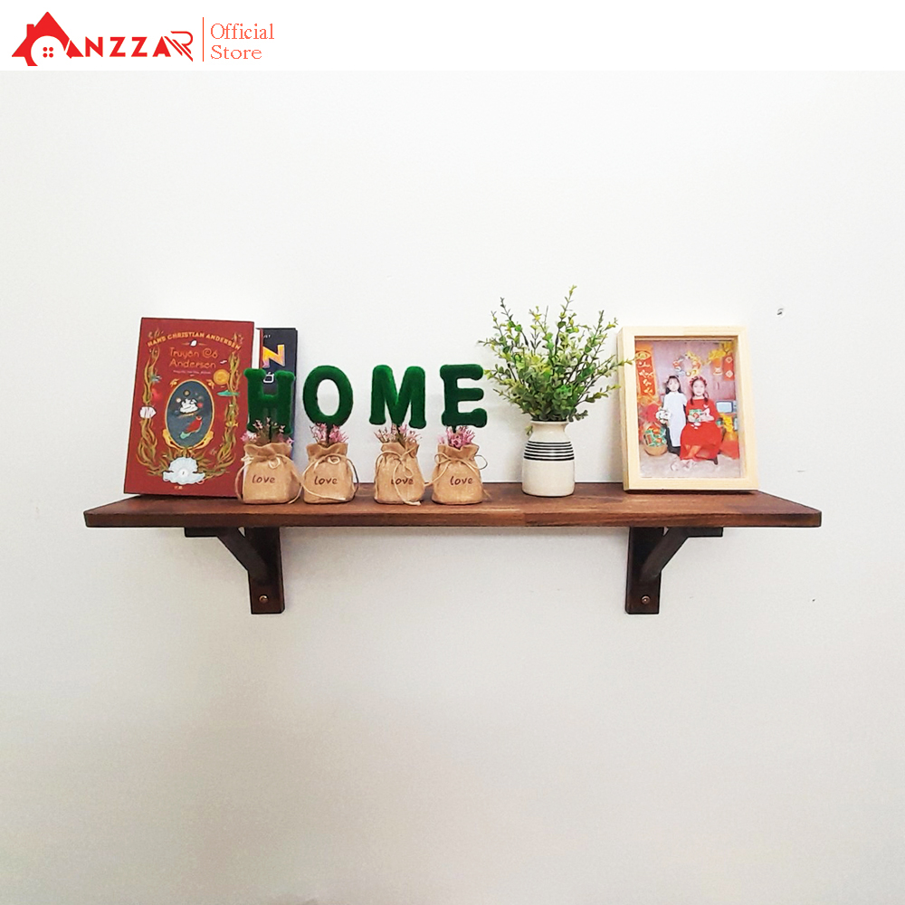 Kệ gỗ treo tường cải tiến, kệ gỗ treo tường trang trí Anzzar-K01