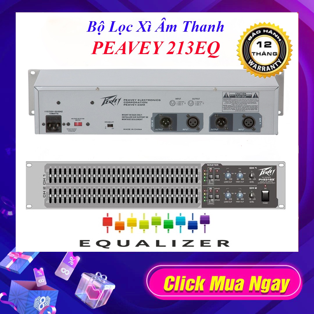 Đầu lọc xì âm thanh equalizer peavey 231eq-bảo hành 12 tháng-1 đổi 1 trong 30 ngày