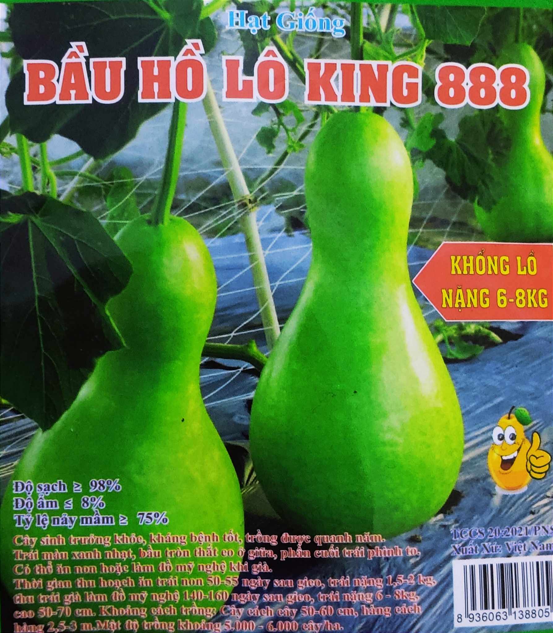 2 gr hạt giống bầu hồ lô đại trái nặng 6-8kg