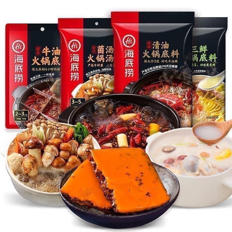 Cốt lẩu Hadilao _Gia vị lẩu Tứ Xuyên đủ vị