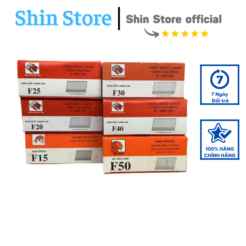 Đinh bắn gỗ công nghiệp f40-f50 dành cho súng bắn đinh -shinstore
