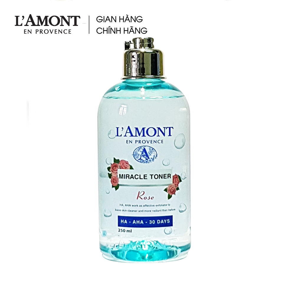 Nước hoa hồng Miracle Toner HA-AHA 30 DAYS 250ml - L'amont En Provence