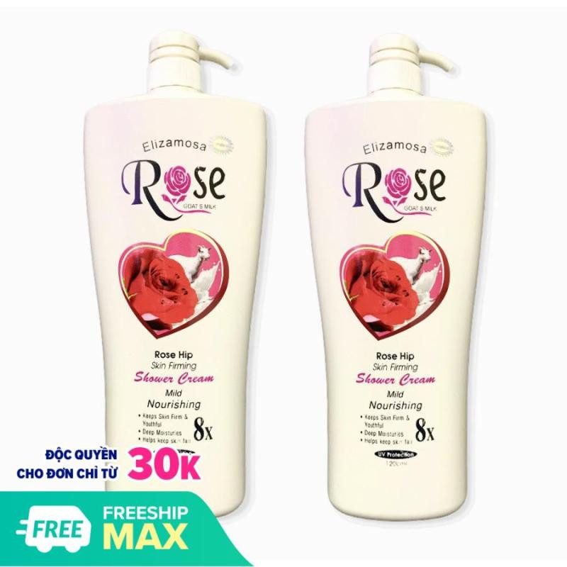 Combo 2 Chai SỮA TẮM DÊ VANESSA ROSE 1200ML - chăm sóc da - đồ dùng nhà tắm-- sữa tắm dê cao cấp - sữa tắm nhập khẩu – chăm sóc cá nhân –làm đẹp-- sữa tắm cao cấp thái lan - sức khỏe & làm đẹp