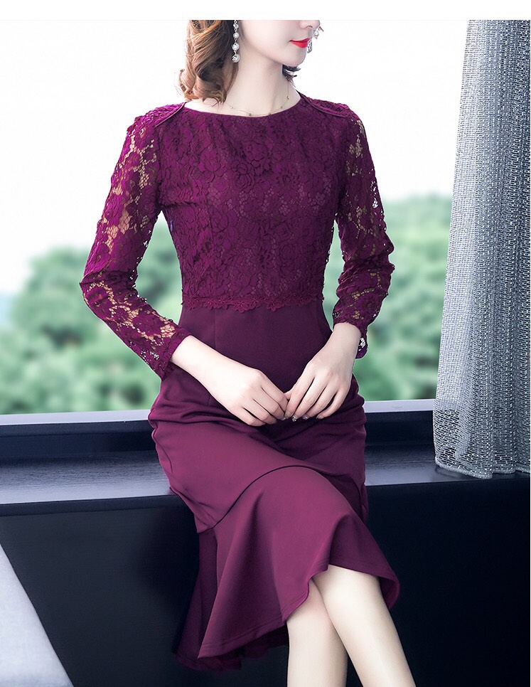 Set 2 bộ đầm thun phối lụa