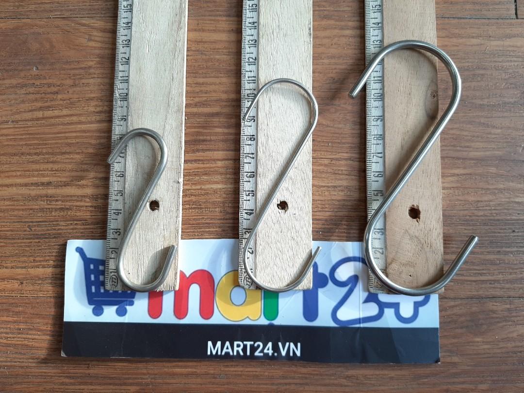 [HCM]Móc inox treo đồ đạc hình chữ S tiện dụng nhiều kích cỡ