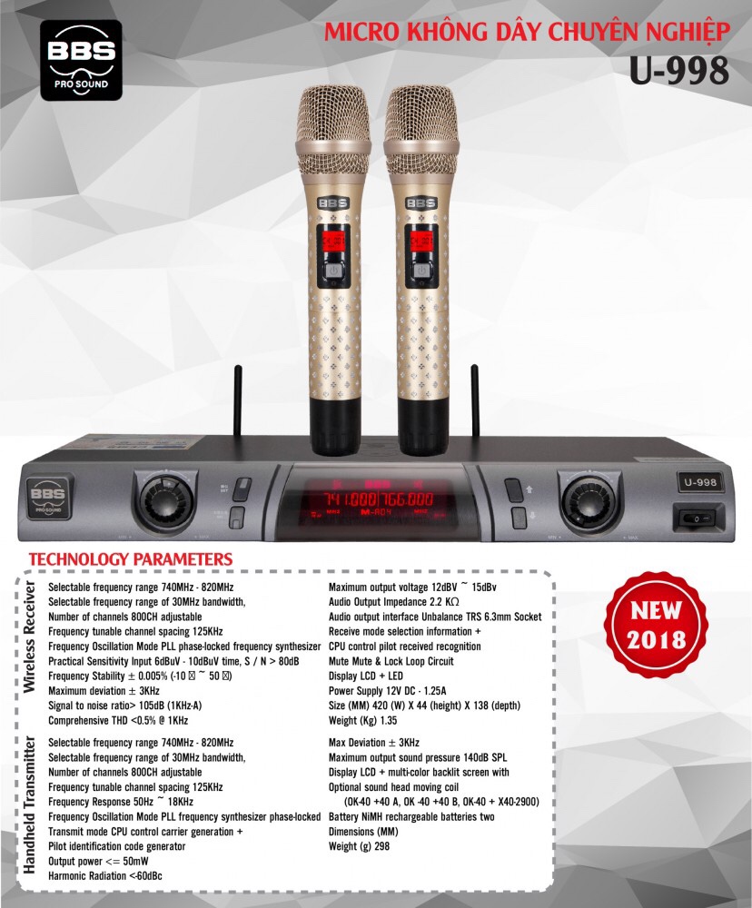 Micro karaoke bbs u998