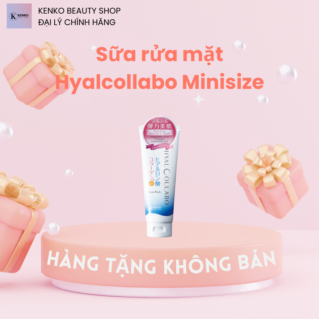 Sữa rửa mặt tạo bọt, ngăn ngừa lão hóa da hyalcollabo mini size