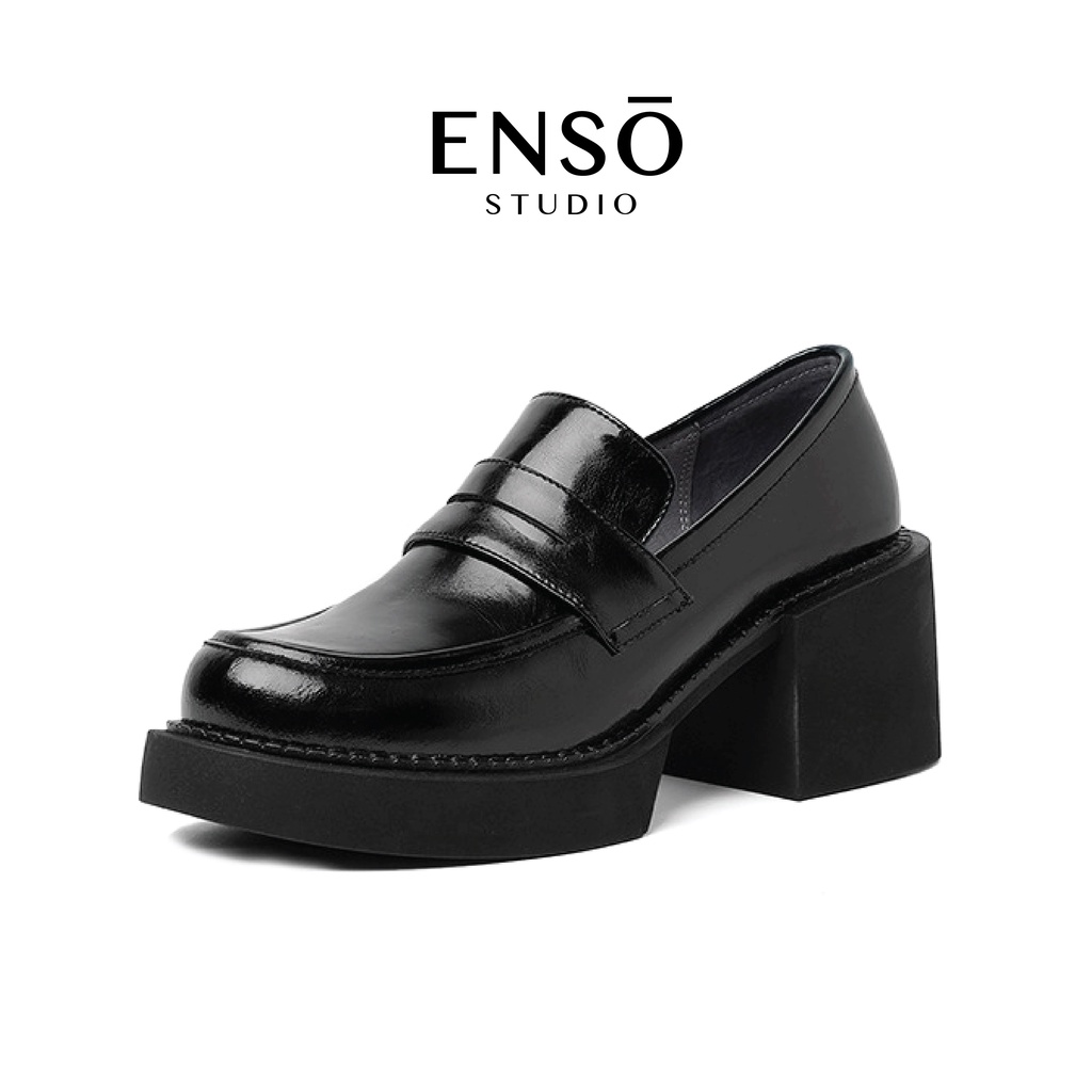 Giày loafer nữ spinel da thật 6,5cm