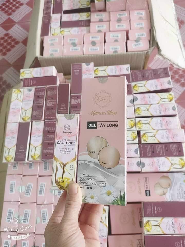 Giá gốc Combo Kem tẩy lông Mamen shop tặng Cao triệt lông, chính hãng, kèm thẻ bảo hành