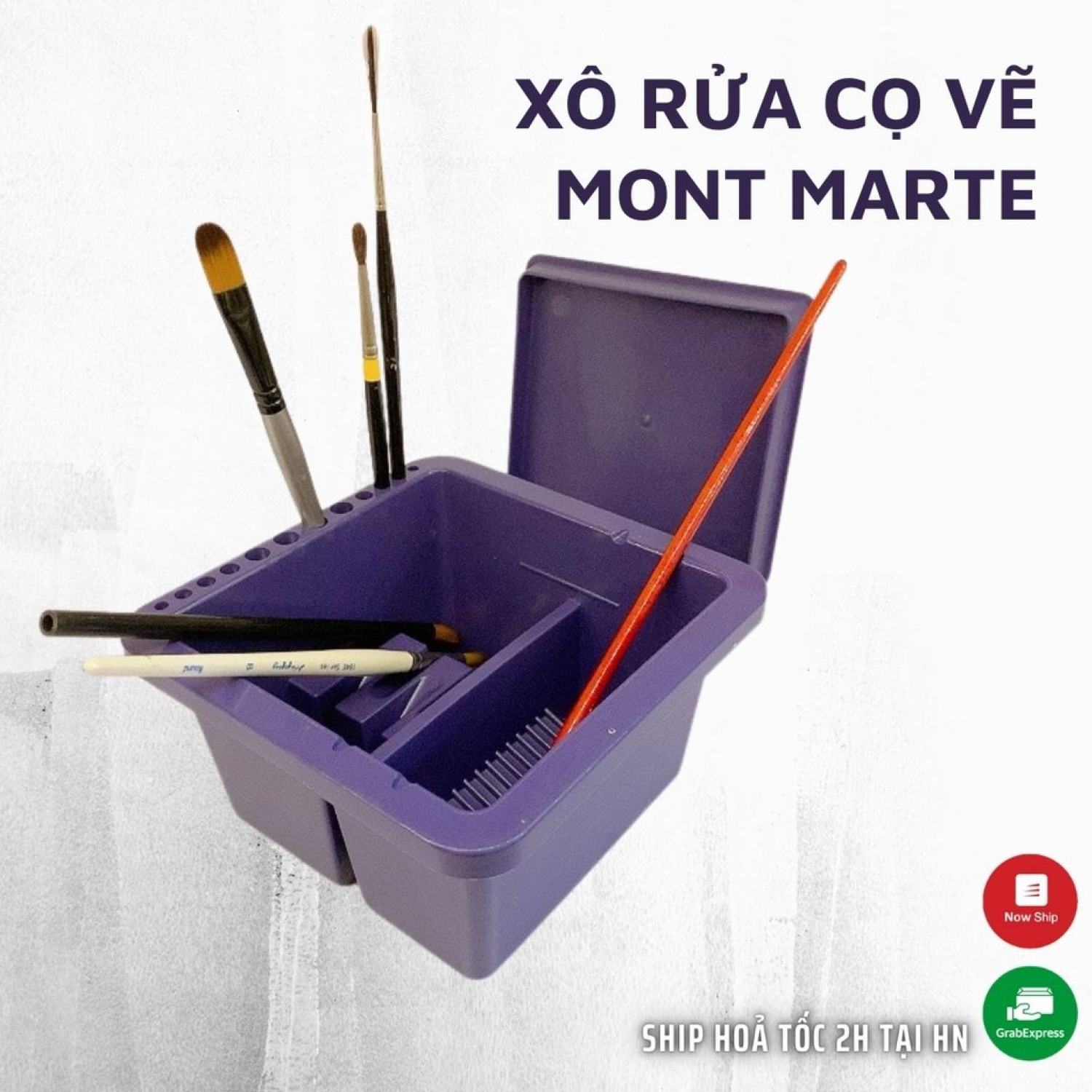 Xô rửa Cọ Vẽ Mont Marte Chuyên Dụng Bằng Nhựa