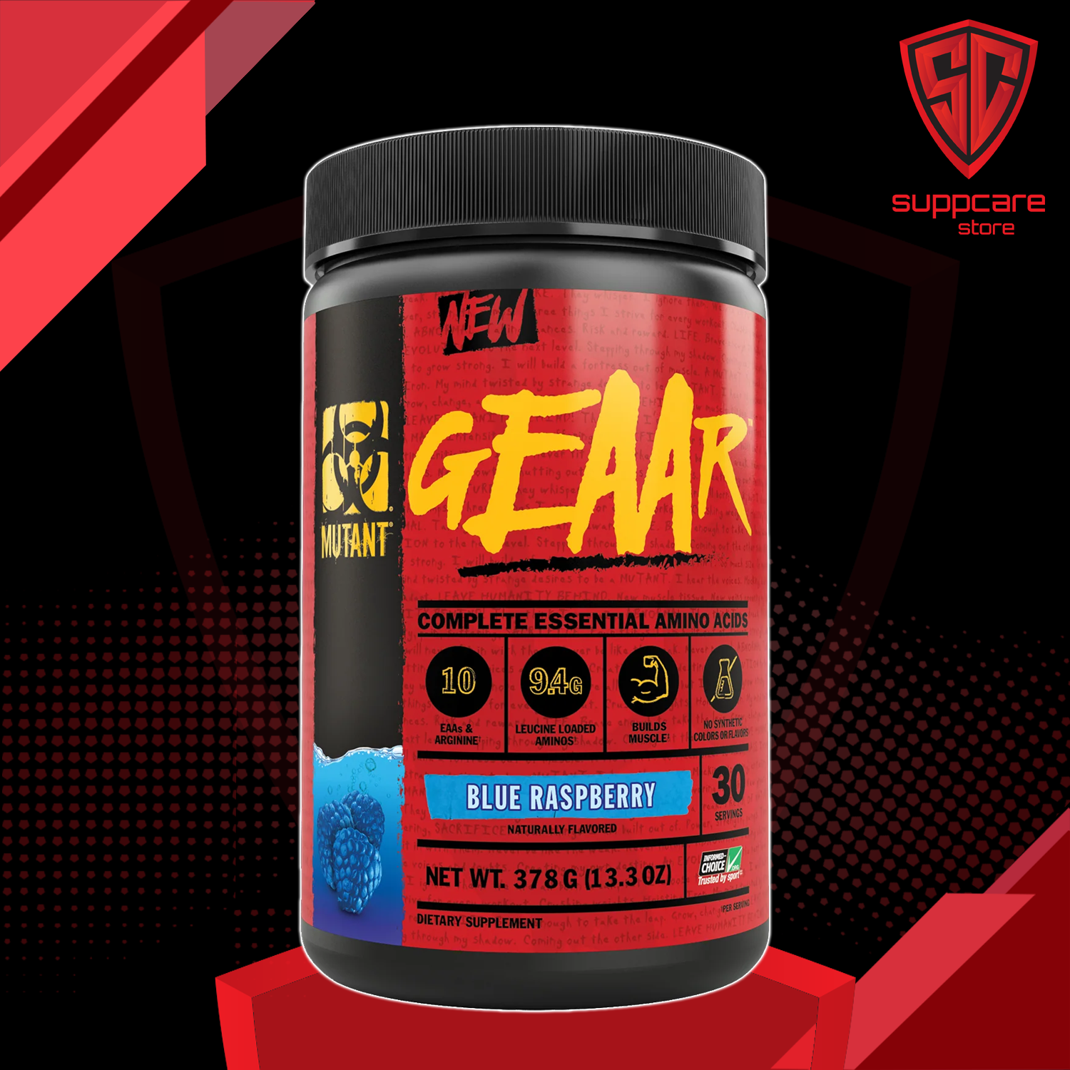 Eaa phục hồi cơ bắp | mutant geaar essential amino acids - chính hãng - suppcare