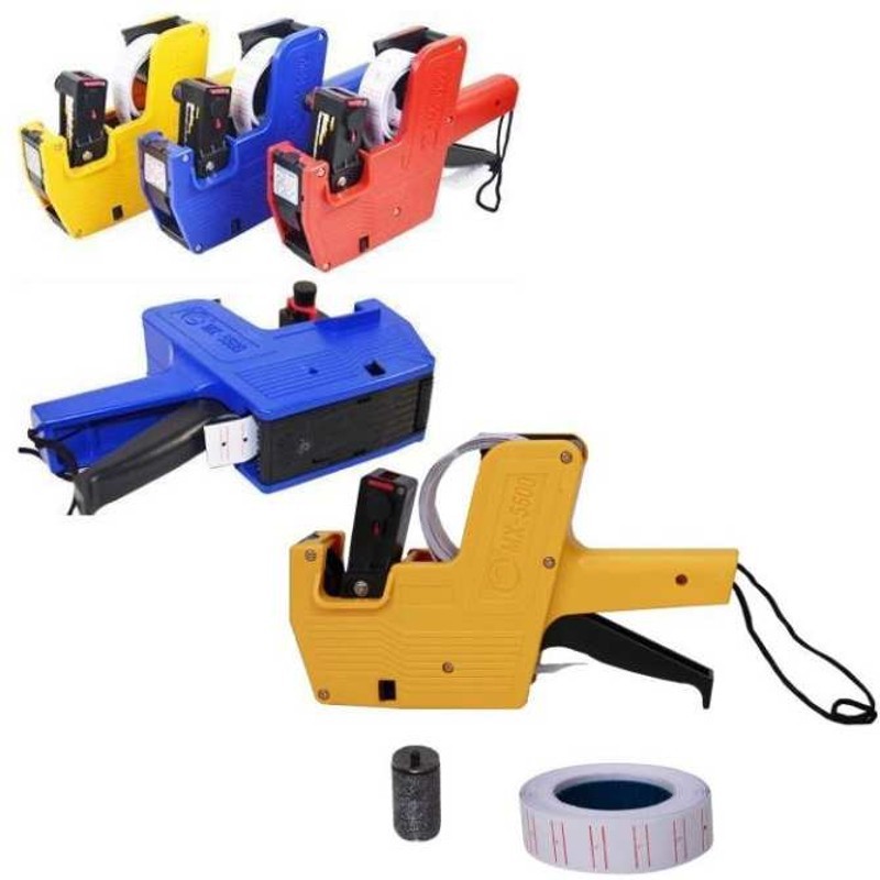 Máy bắn giá tiền - Máy bấm giá tiền MX-5500 Tặng kèm 1 Lọ mực dự phòng + 1 cuộn dán giá 400 tem