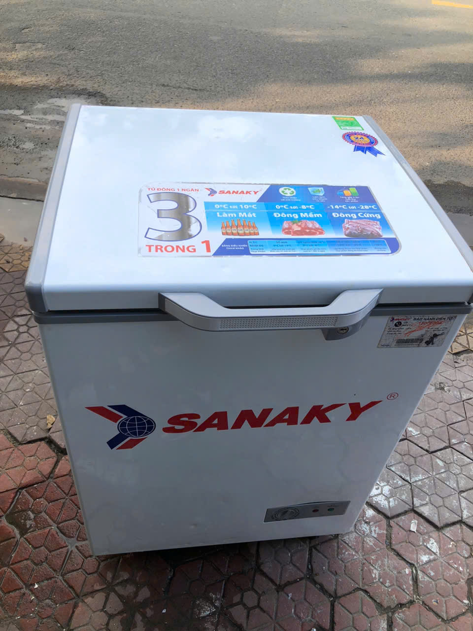 Tủ đông mini Sanaky 100lit rin đẹp đã qua sử dụng [lh 0769199696 chỉ giao kv hcm, vùng lân cận]