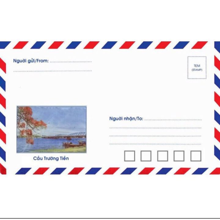 50 cái Phong Bì Thư Bưu điện đi đám hiếu hỉ lễ tết Loại Dày Đẹp