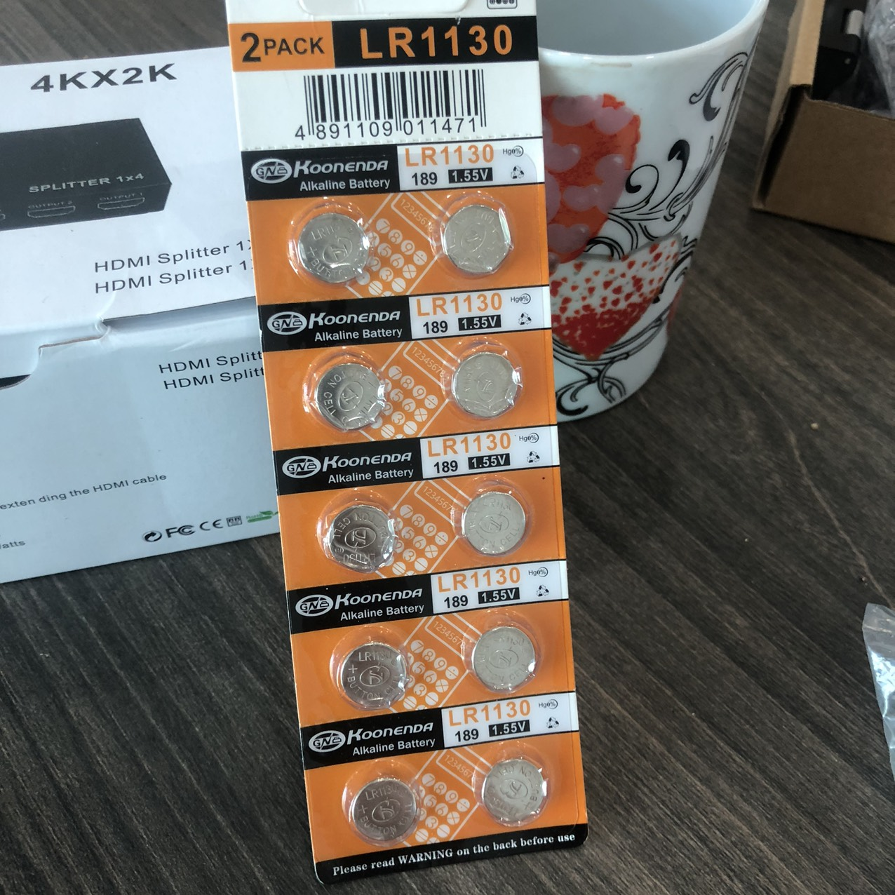 Vỉ 10 viên pin cúc áo LR1130