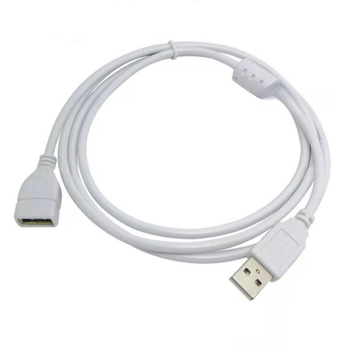 Dây cáp nối dài usb Dây usb nối dài 5M màu trắng