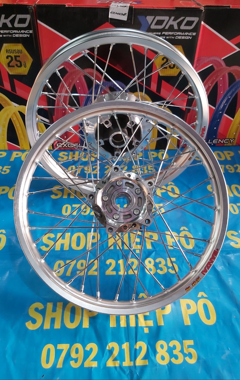 [HCM]BÁNH CĂM GẮN EXCITER150 NIỀNG BANZAI THÁI LAN 1.4 1.6 ĐÙM MẠ CROM KHÔNG CHẾ GÌ HẾT