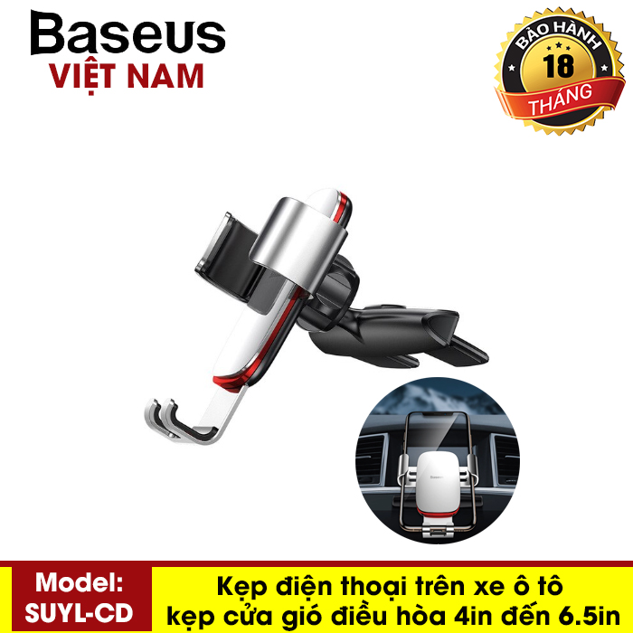 Giá đỡ điện thoại thông minh phiên bản khe CD trọng lực cho xe hơi Thương Hiệu Baseus - Phân phối bởi Baseus Vietnam
