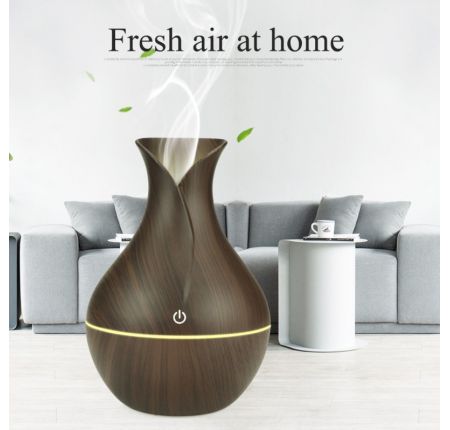 [HCM]Máy Xông Tinh Dầu Gỗ Lục Bình 2020 - Máy Khuếch Tán Tinh Dầu 500ml- Tặng 3 Chai Sả Chanh + Bạc Hà + Oải Hương 10ml Nhập Khẩu Ấn Độ- Bảo Hành 1 Đổi 1