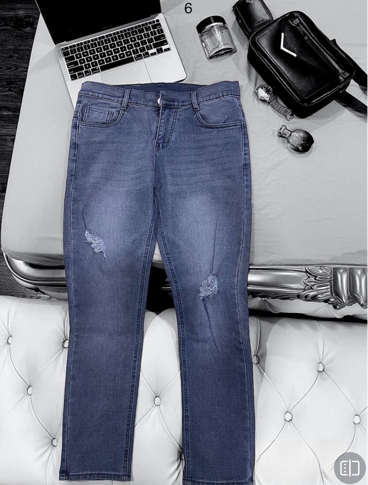 Quần jean nam CPG110 co giãn quần bò nam khoá kéo nút gài chuẩn body hàng mới về
