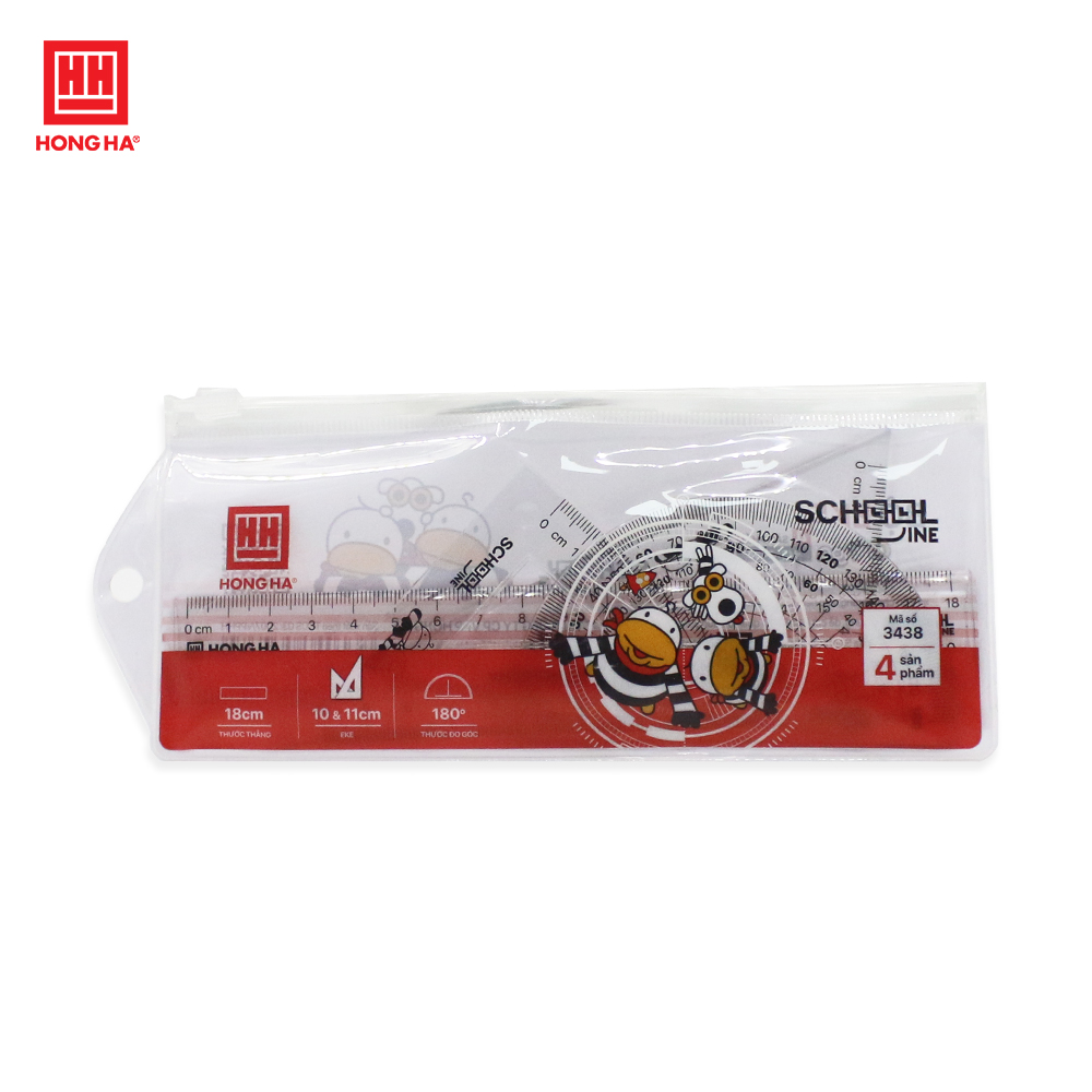 Bộ eke 4 sản phẩm Basic 3438