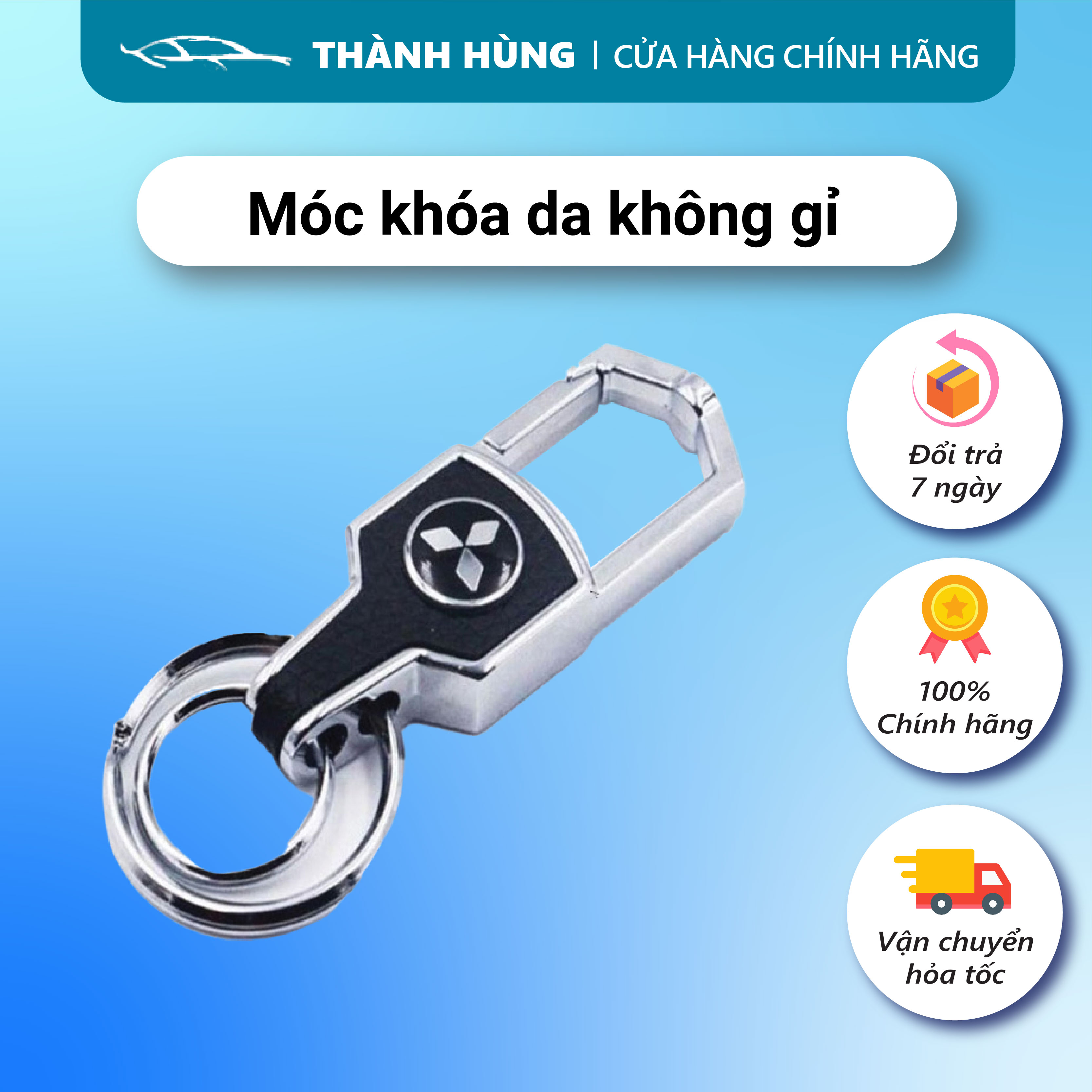 Móc khóa da cao cấp logo hãng , đủ hãng ,chất liệu cao cấp,không gỉ