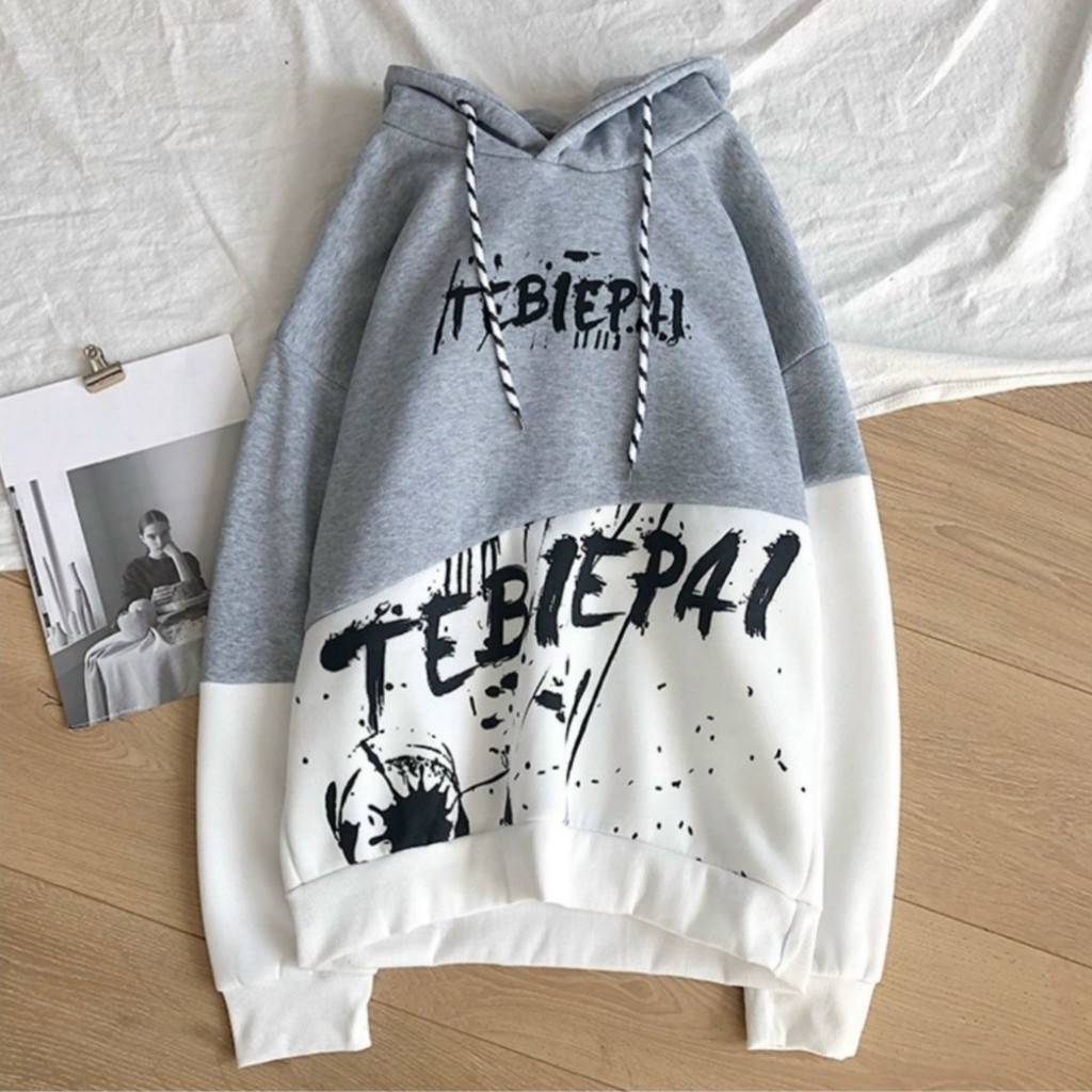 [HCM]Áo khoác Hoodie Unisex Nam Nữ ️KN22 trần bông cao cấp phối 2 màu form unisex trẻ trung freesize mặc từ 40 - 65 kg