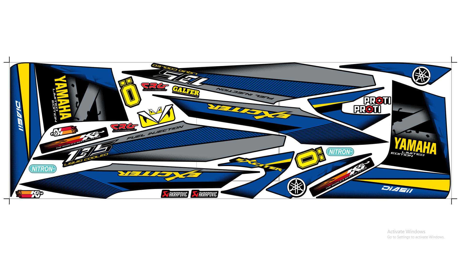 tem rời ex 2010 xanh đen