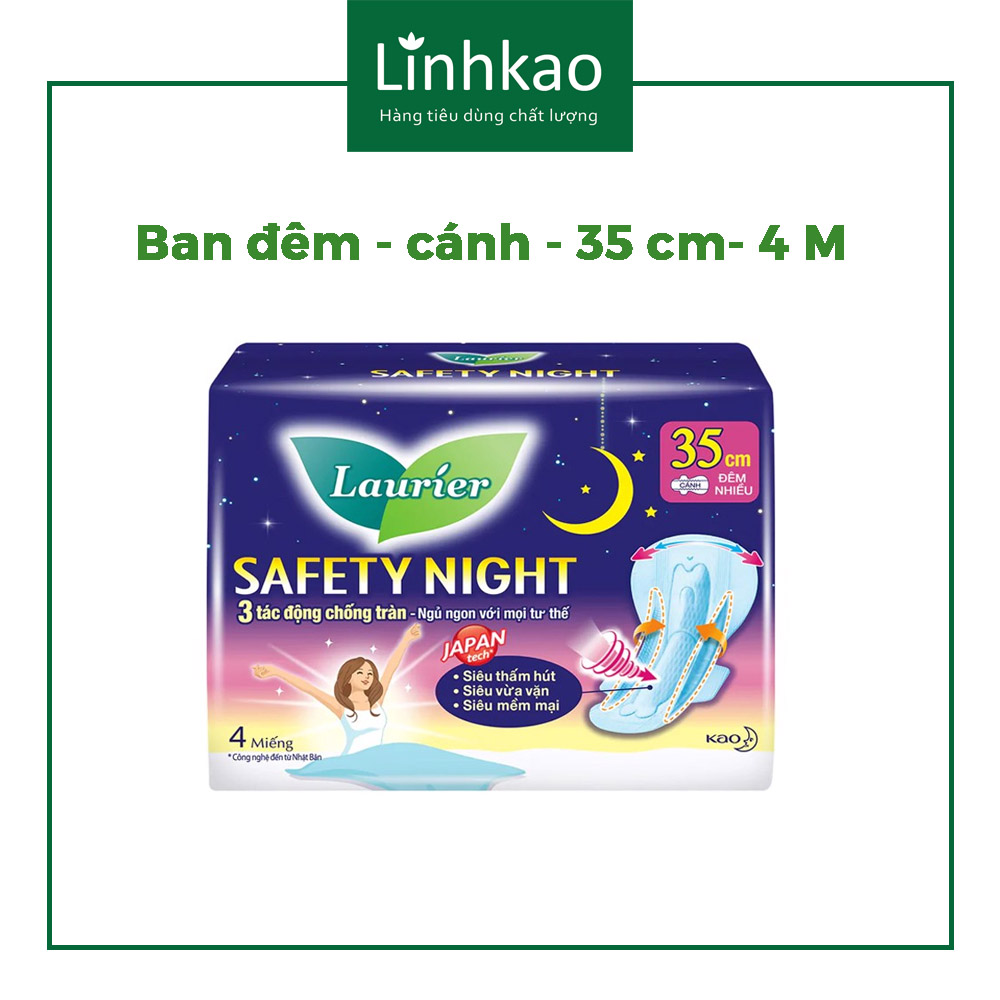 Combo 2 Băng vệ sinh Laurier đêm 35cm.