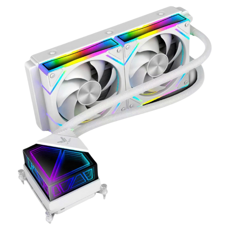  Quạt Tản Nhiệt Máy Tính AIO VSP ICE G240 White - Đen - Hàng Chính Hãng 