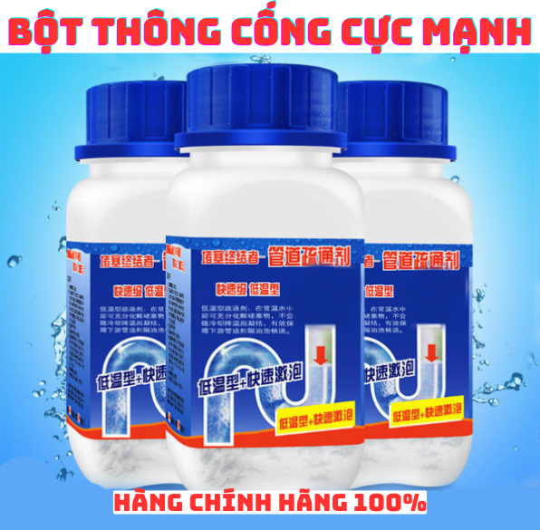 (COMBO 3 LỌ) BỘT THÔNG CỐNG SIÊU MẠNH, BỘT THÔNG CỐNG SIÊU MẠNH, BỘT THÔNG CỐNG CỰC MẠNH, BỘT THÔNG TẮC BỒN CẦU, BỘT THÔNG CỐNG NHÀ TẮM, LAVAVO, BỒN RỬA BÁT NHANH CHÓNG YUHAO SIÊU THẦN THÁNH THẾ HỆ MỚI, CHĂM SÓC NHÀ CỬA