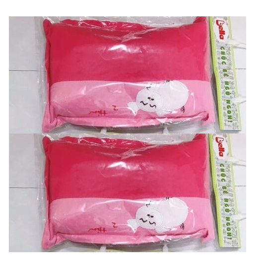 [HCM]Gối Nằm Vỏ Đậu Xanh Bella Cho Bé 30 x 25cm – Giúp Bé Ngủ Ngon