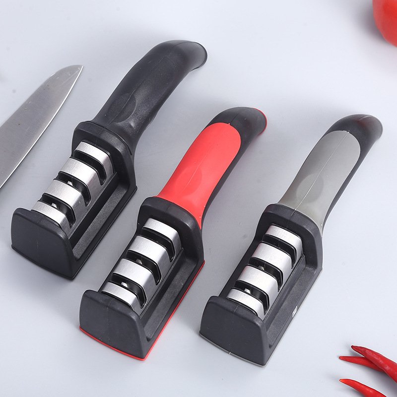 Dụng cụ mài dao 3 rãnh sắc bén, mài dao bằng tay
