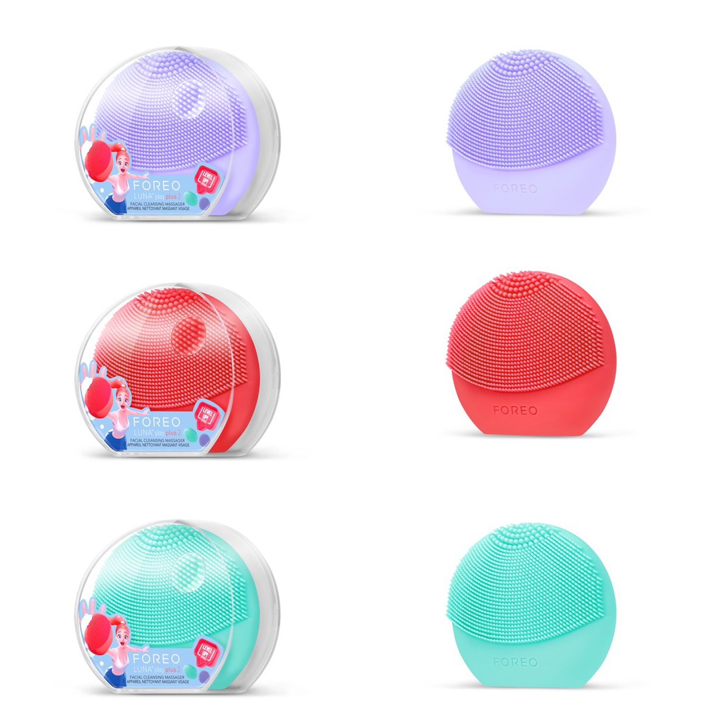 Máy rửa mặt mini Foreo Luna Play Plus 2 - Công nghệ T-Sonic làm sạch sâu giúp làn da mịn màng khỏe mạnh giảm mụn