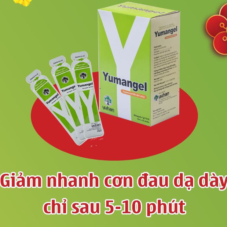 Yumangel - Giảm đau dạ dày sau 5 phút hộp 20 gói
