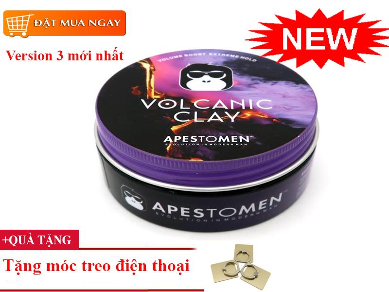 Sáp Vuốt Tóc Giá Rẻ, Sáp Vuốt Tóc Volcanic Clay  Đẳng Cấp Mới (Tặng Khuyên Điện Thoại) [HÀNG XÁCH TAY SINGGAPO] - LOẠI XỊN SỐ 1