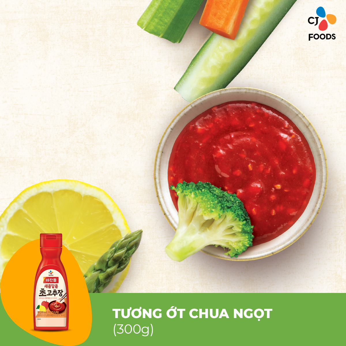 Tương ớt chua ngọt Haechandle 300g - Nhập khẩu từ Hàn Quốc