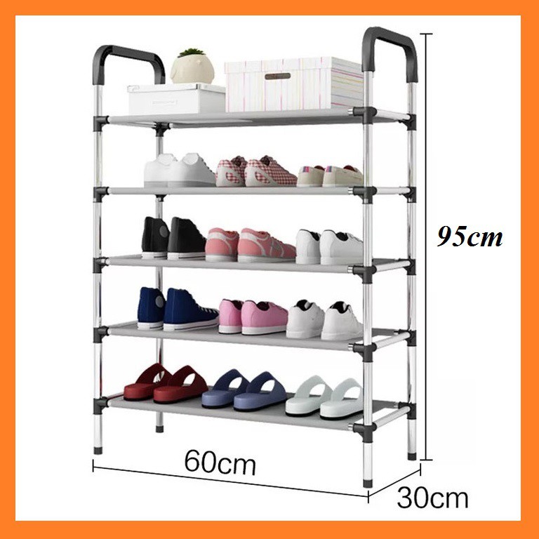 [CAO CẤP] KỆ GIÀY, DÉP INOX 5 TẦNG (95*60*30CM), giầy dép,kệ để đồ,kệ sách,đồ nội thất, chất lượng cao cấp, bền đẹp